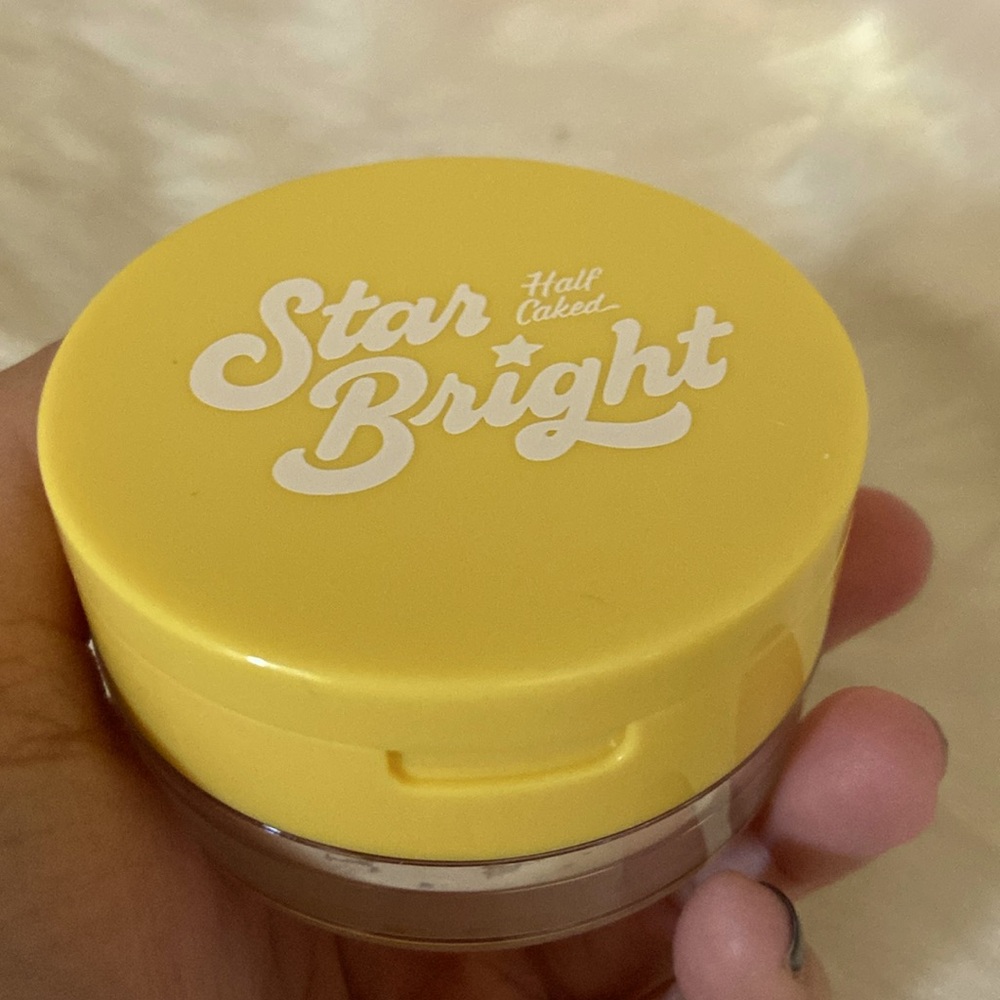 Star bright half caked loose setting powder